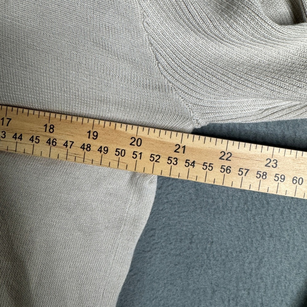 James Perse LA Bolero Shrug Knit Cardigan With Long sleeves Draped Tan Size 3 - Picture 7 of 8